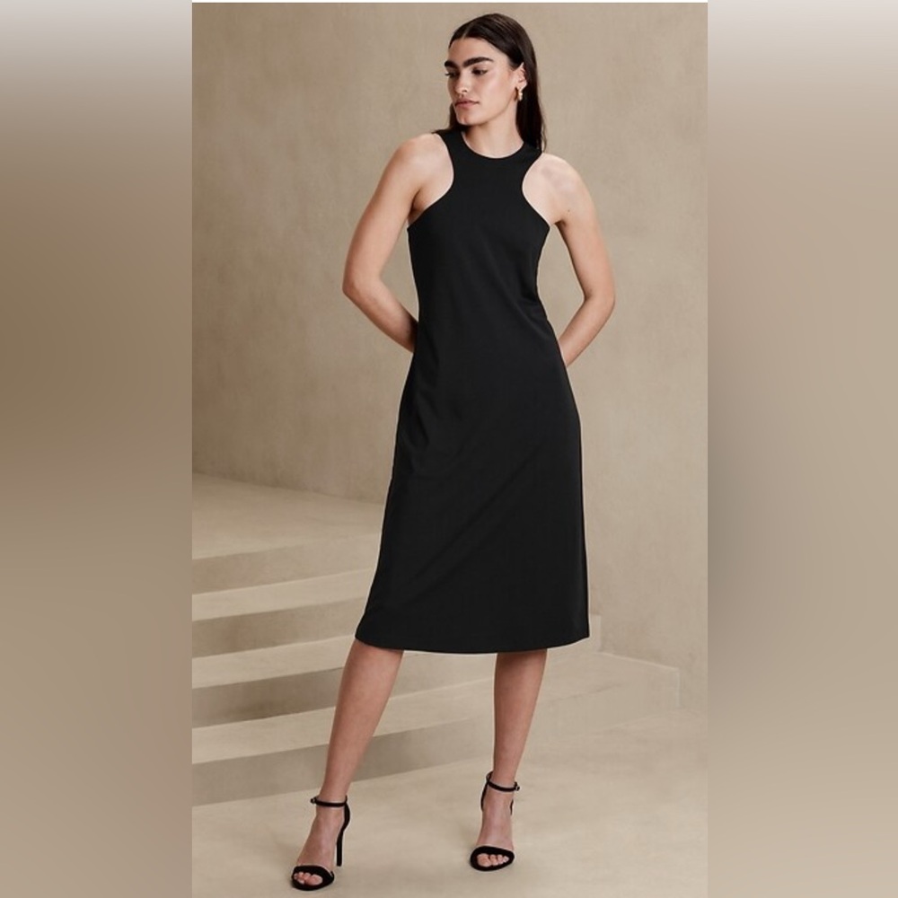 Banana Republic Black Midi Dress